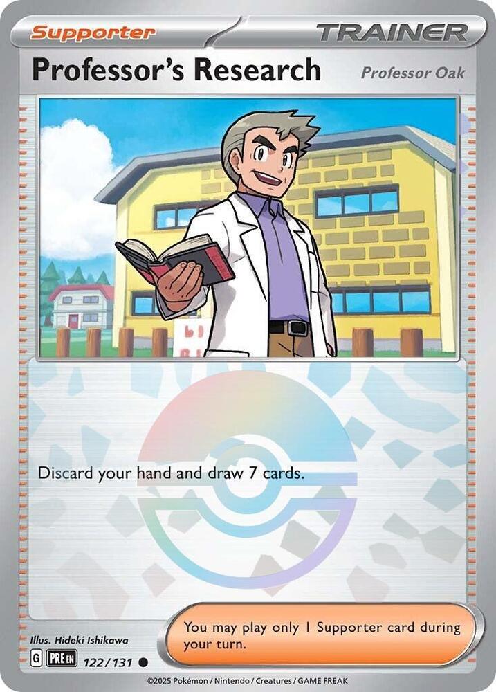 Professor's Research (122/131) [Professor Oak] (Poke Ball Pattern) [Scarlet & Violet: Prismatic Evolutions] | Tabernacle Games