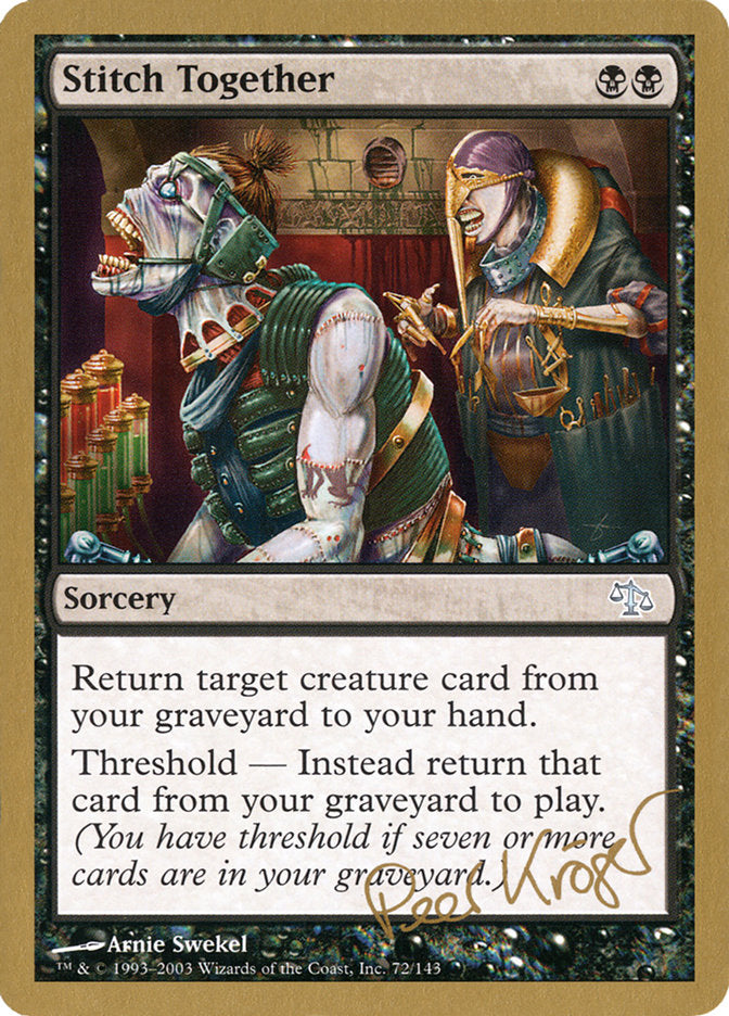 Stitch Together (Peer Kroger) [World Championship Decks 2003] | Tabernacle Games