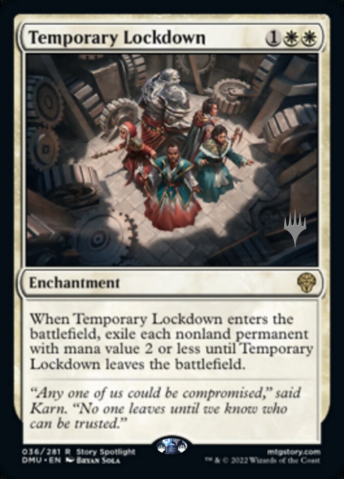 Temporary Lockdown (Promo Pack) [Dominaria United Promos] | Tabernacle Games