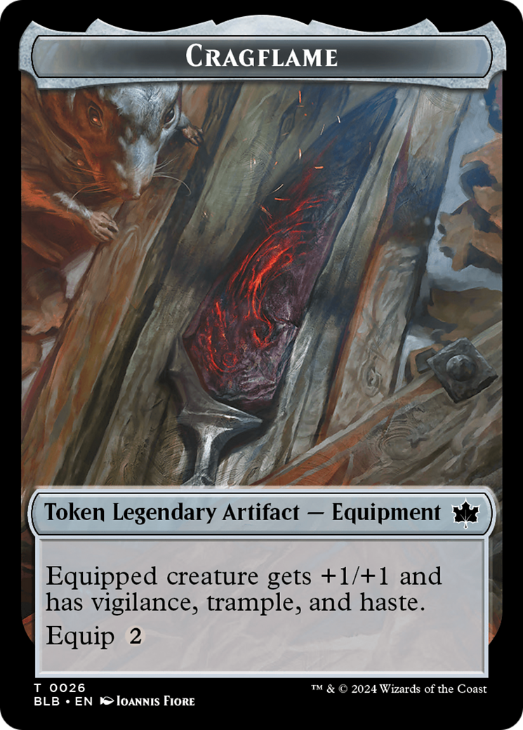 Cragflame Token [Bloomburrow Tokens] | Tabernacle Games