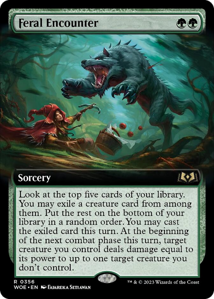 Feral Encounter (Extended Art) [Wilds of Eldraine] | Tabernacle Games