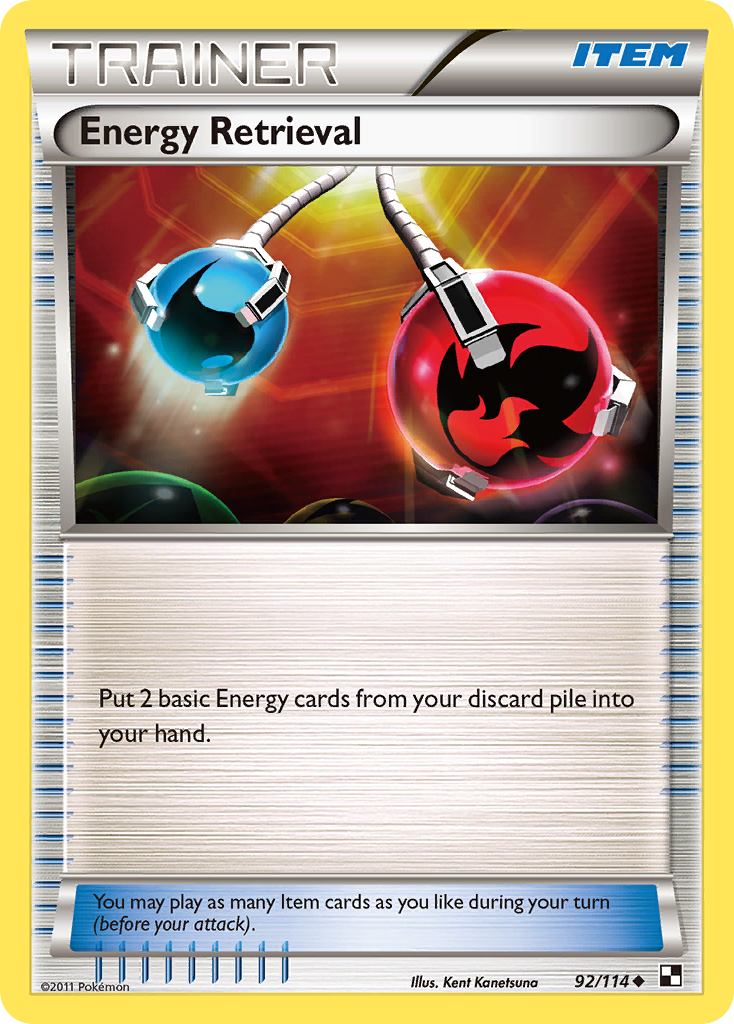 Energy Retrieval (92/114) [Black & White: Base Set] | Tabernacle Games