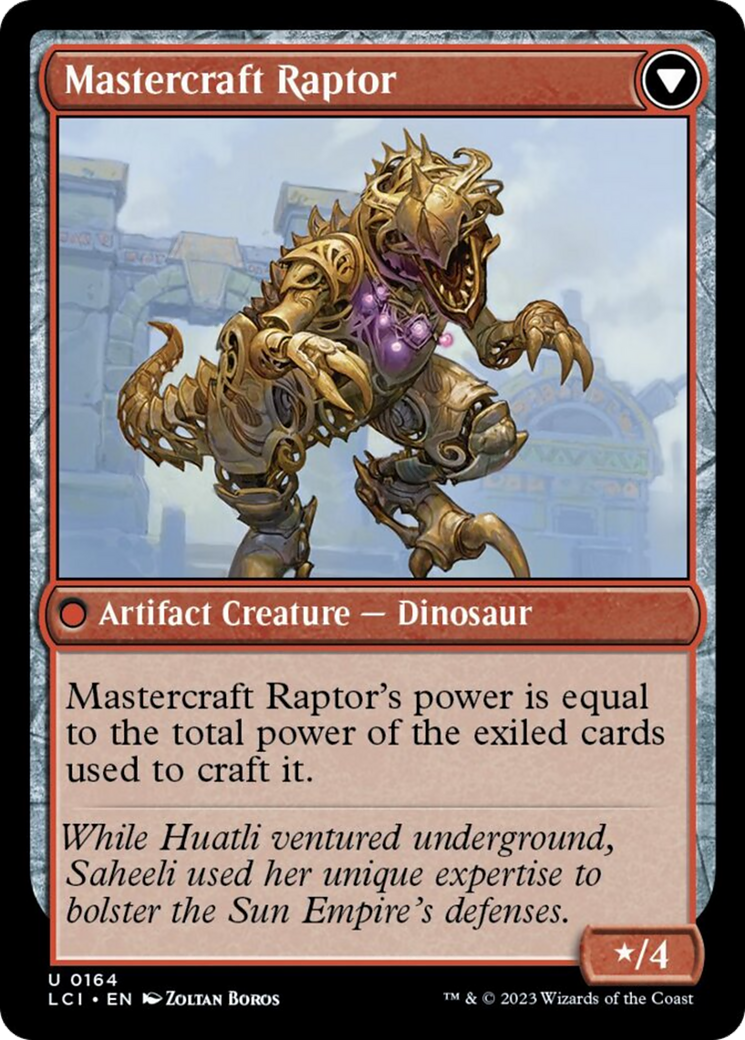 Saheeli's Lattice // Mastercraft Raptor [The Lost Caverns of Ixalan] | Tabernacle Games