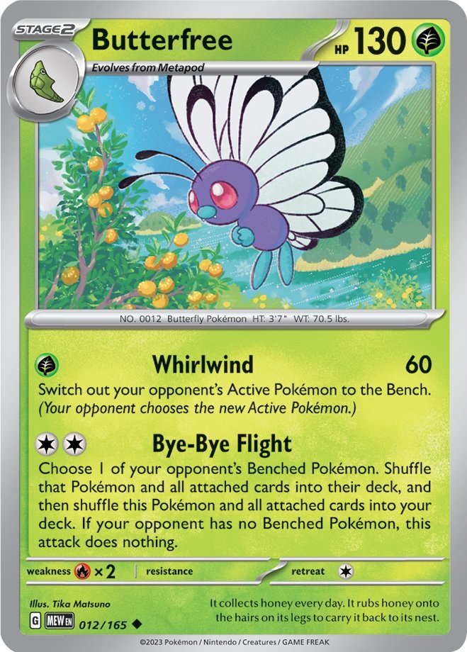 Butterfree (012/165) [Scarlet & Violet 151] | Tabernacle Games