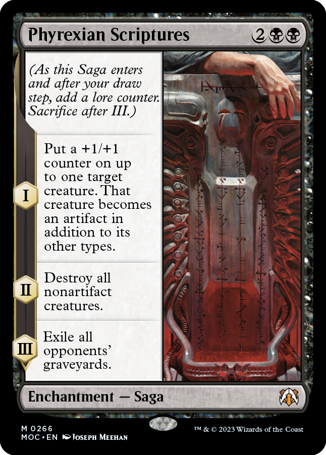 Phyrexian Scriptures [March of the Machine Commander] | Tabernacle Games