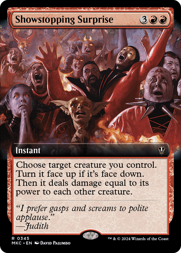 Showstopping Surprise (Extended Art) [Murders at Karlov Manor Commander] | Tabernacle Games