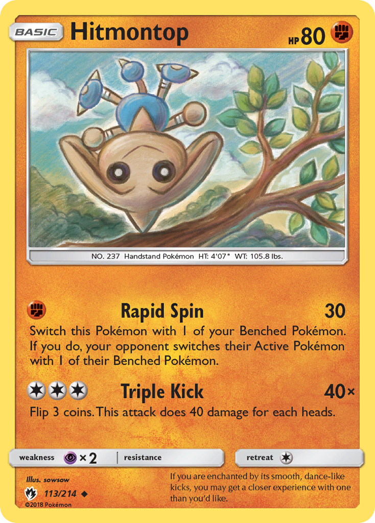 Hitmontop (113/214) [Sun & Moon: Lost Thunder] | Tabernacle Games