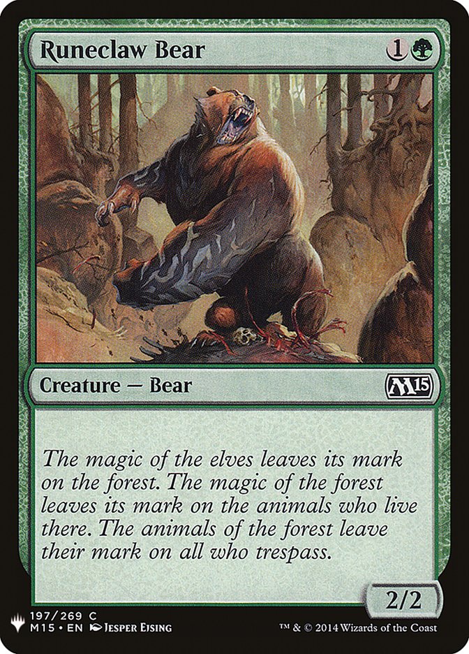 Runeclaw Bear [Mystery Booster] | Tabernacle Games
