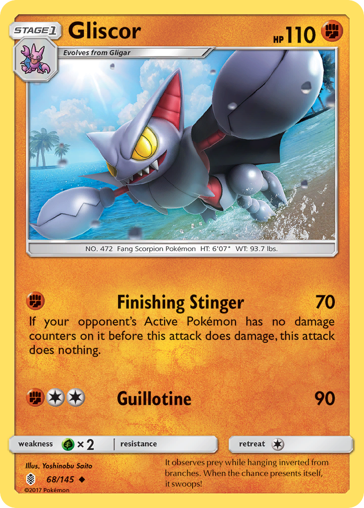 Gliscor (68/145) [Sun & Moon: Guardians Rising] | Tabernacle Games