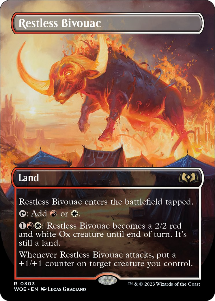 Restless Bivouac (Borderless Alternate Art) [Wilds of Eldraine] | Tabernacle Games
