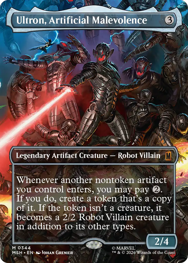 Ultron, Artificial Malevolence (Borderless) (0344) [Marvel Super Heroes] | Tabernacle Games