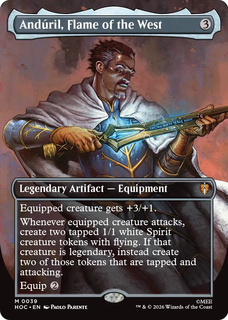 Anduril, Flame of the West (Borderless) [The Hobbit: Eternal-Legal] | Tabernacle Games