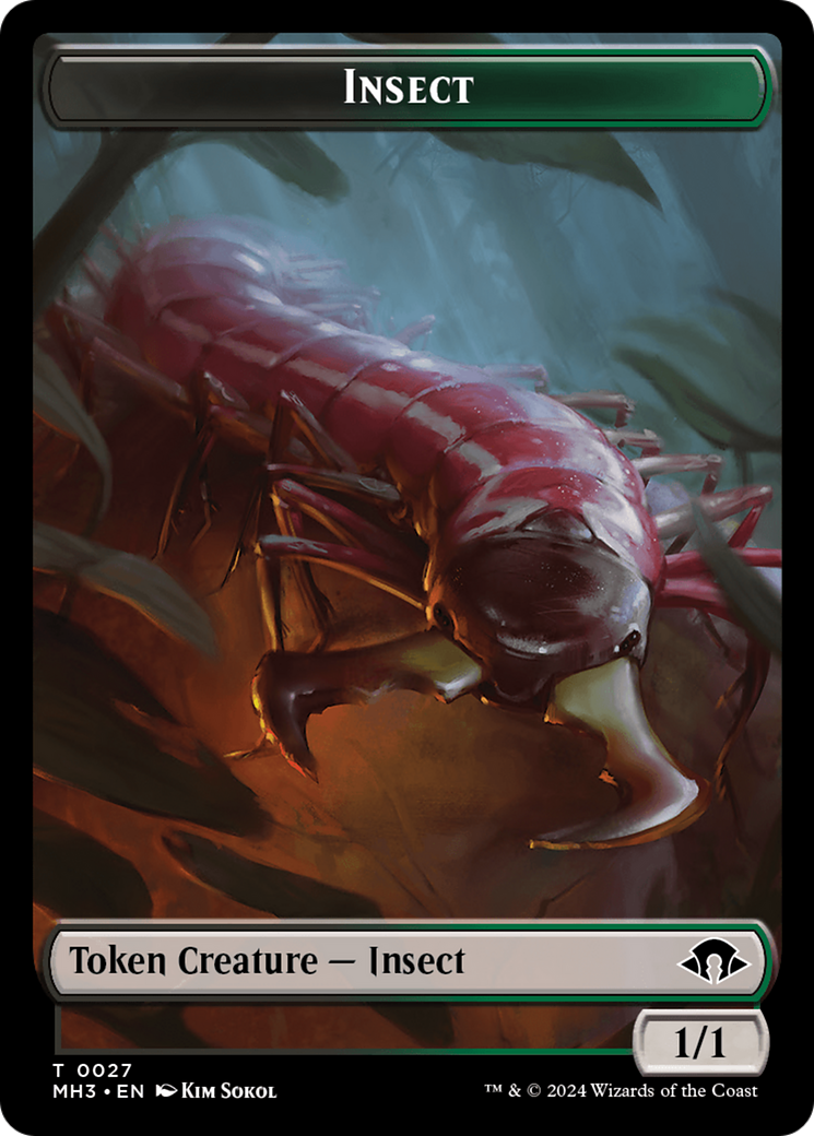 Eldrazi Spawn // Insect (0027) Double-Sided Token [Modern Horizons 3 Tokens] | Tabernacle Games