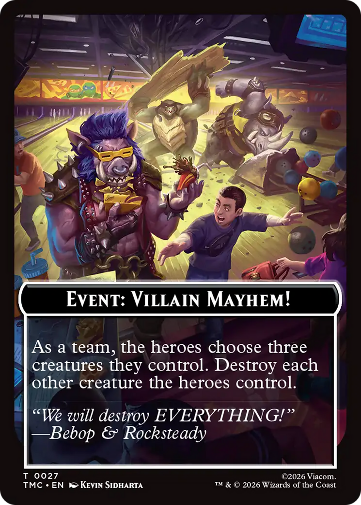 Event: Villain Mayhem! [Teenage Mutant Ninja Turtles Commander Tokens] | Tabernacle Games