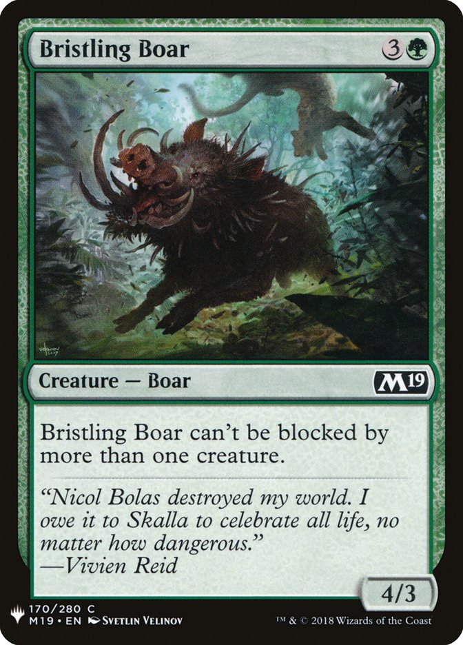 Bristling Boar [Mystery Booster] | Tabernacle Games