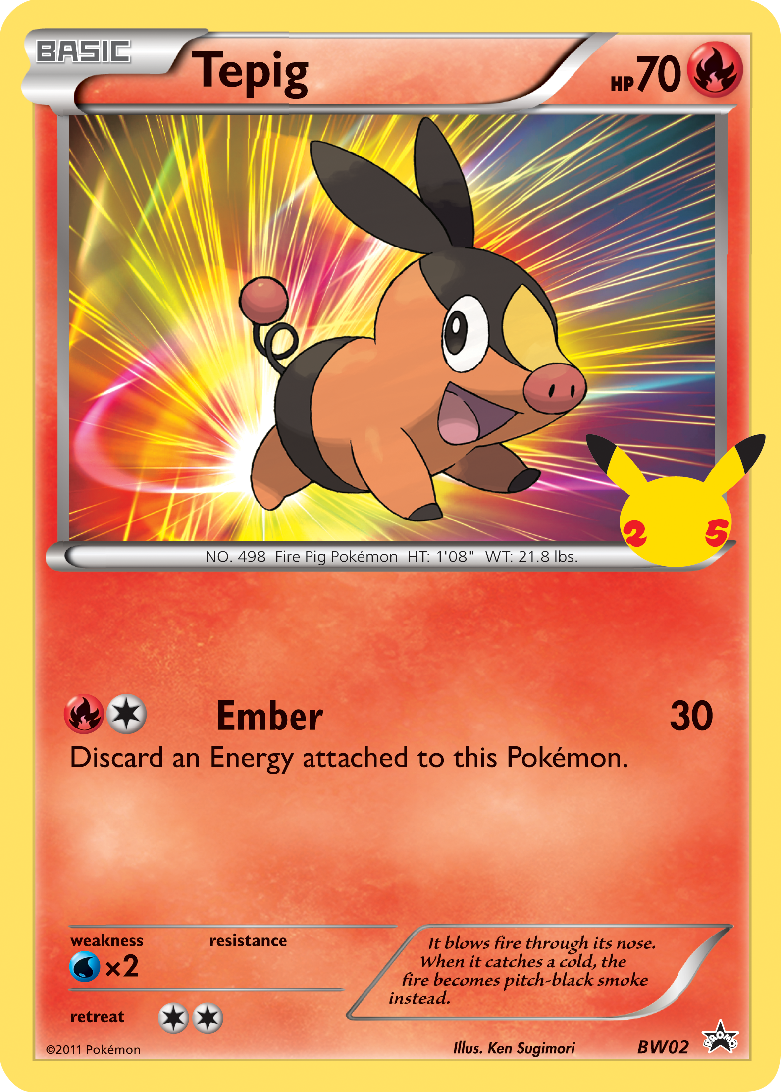 Tepig (BW02) (Jumbo Card) [First Partner Pack] | Tabernacle Games