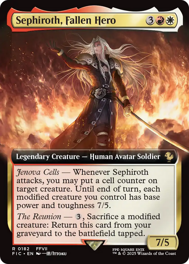 Sephiroth, Fallen Hero (Extended Art) [FINAL FANTASY Commander] | Tabernacle Games