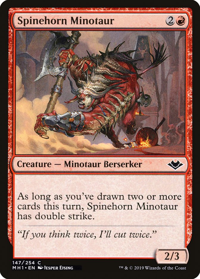 Spinehorn Minotaur [Modern Horizons] | Tabernacle Games