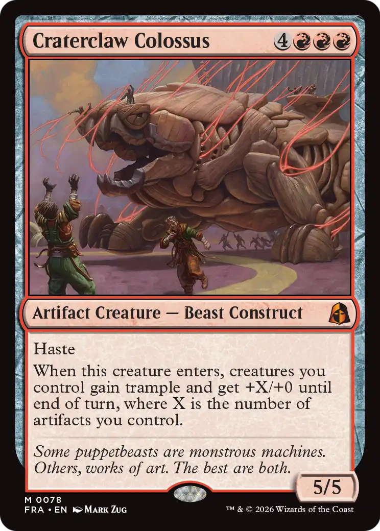 Craterclaw Colossus [Reality Fracture] | Tabernacle Games