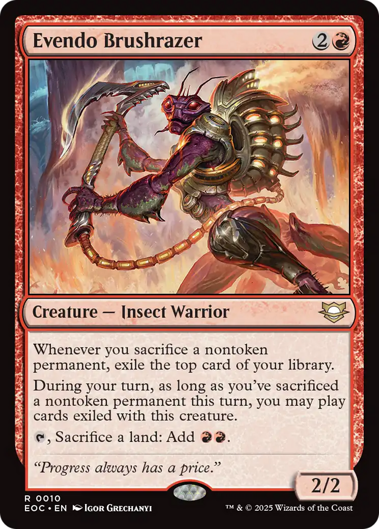 Evendo Brushrazer [Edge of Eternities Commander] | Tabernacle Games