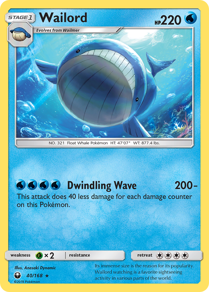 Wailord (40/168) [Sun & Moon: Celestial Storm] | Tabernacle Games