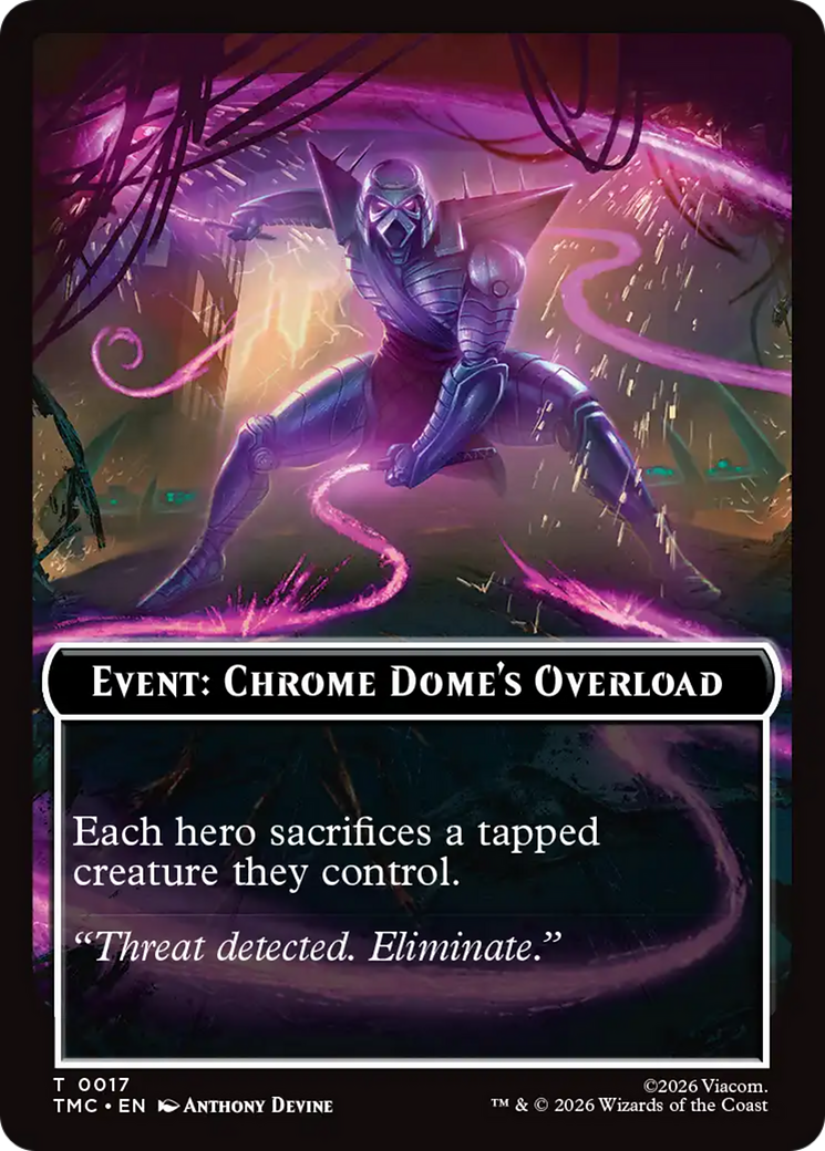 Event: Chrome Dome's Overload [Teenage Mutant Ninja Turtles Commander Tokens] | Tabernacle Games