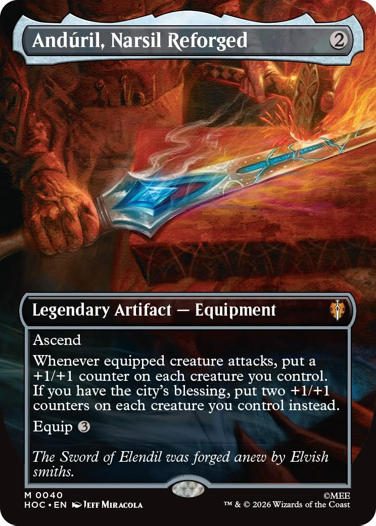 Anduril, Narsil Reforged (Borderless) [The Hobbit: Eternal-Legal] | Tabernacle Games