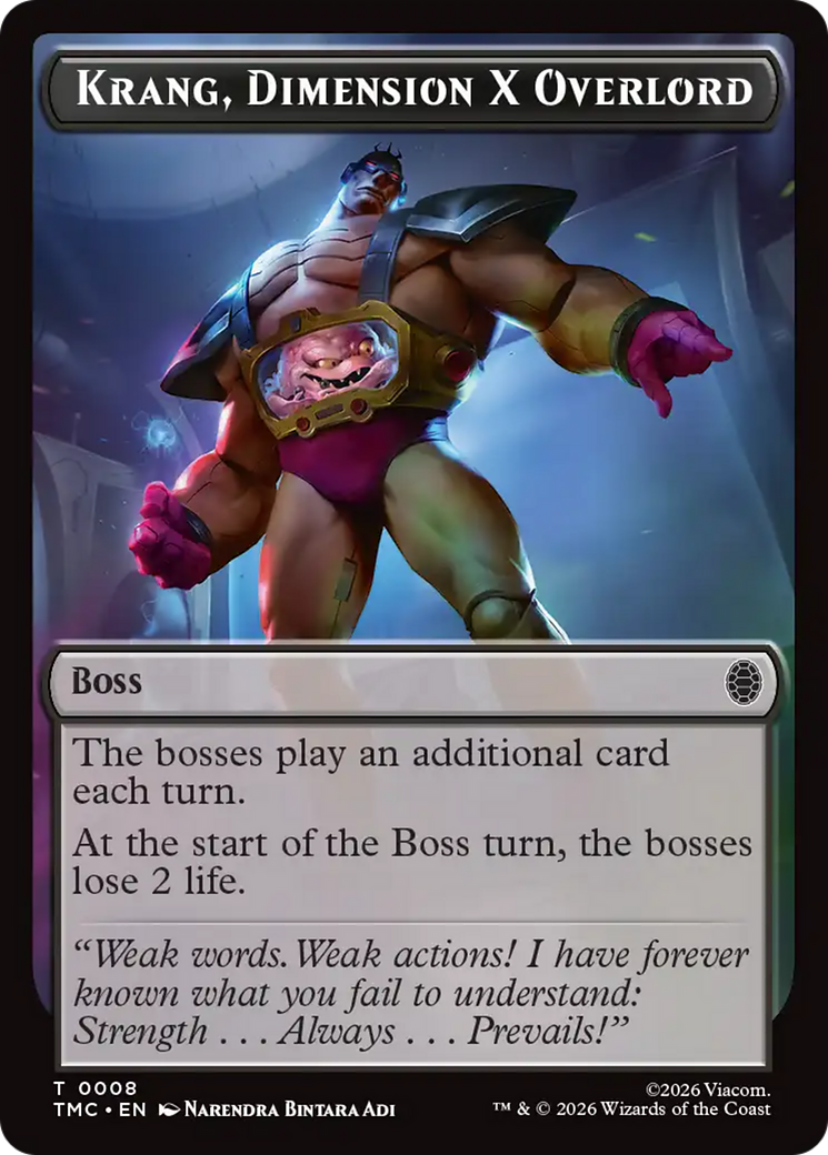 Krang, Dimension X Overlord [Teenage Mutant Ninja Turtles Commander Tokens] | Tabernacle Games