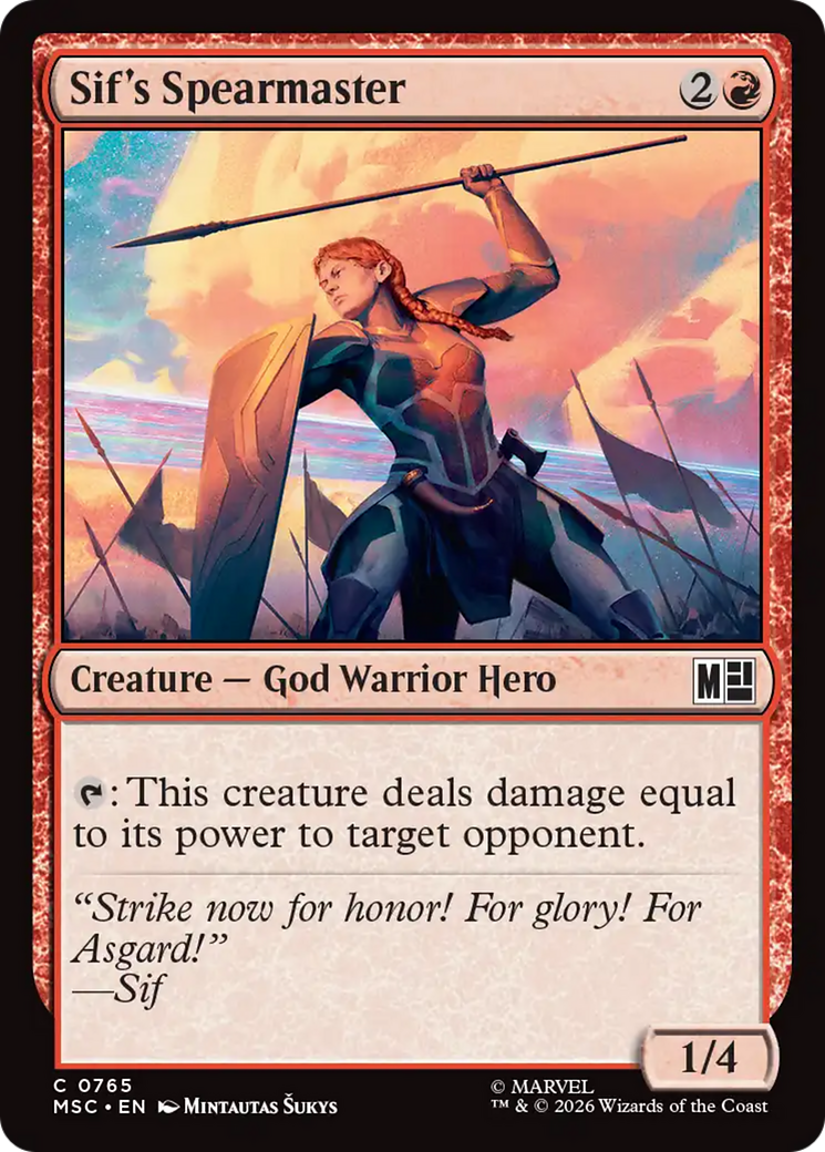 Sif's Spearmaster [Marvel Super Heroes Commander] | Tabernacle Games