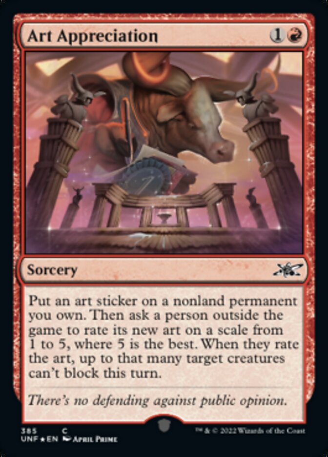 Art Appreciation (Galaxy Foil) [Unfinity] | Tabernacle Games