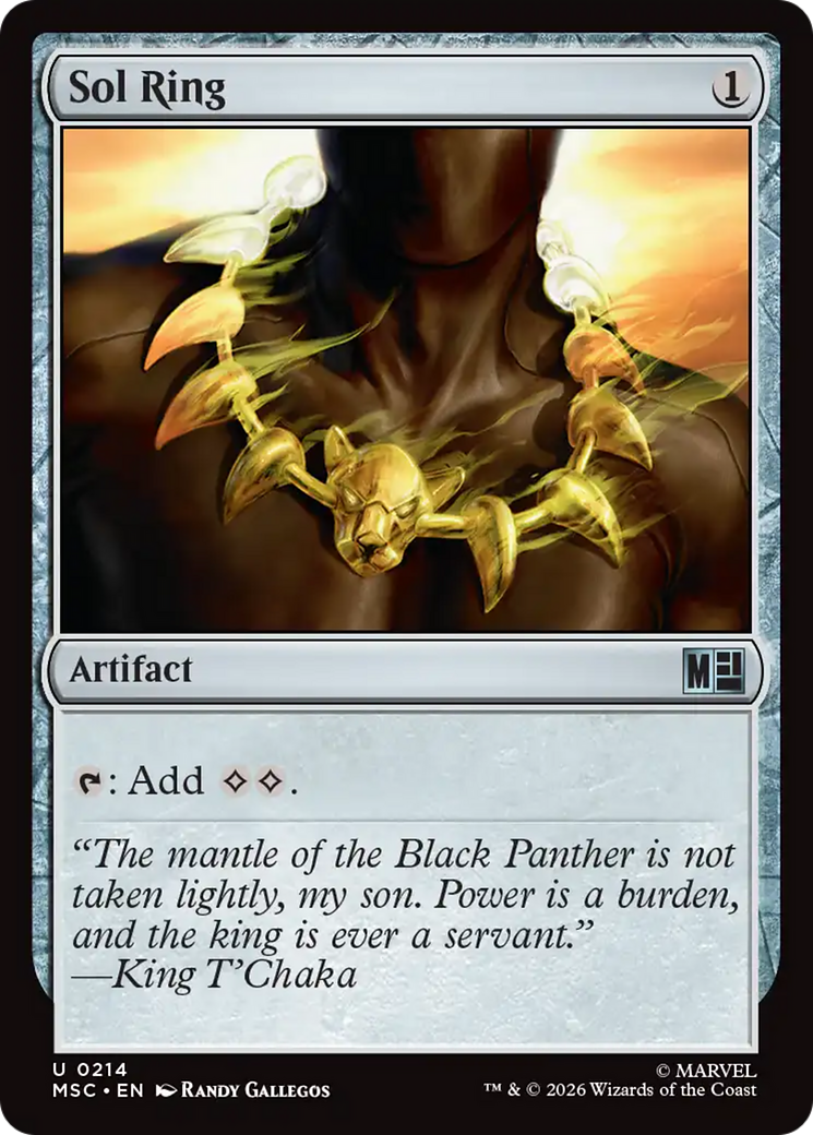 Sol Ring (0214) (Surge Foil) [Marvel Super Heroes Commander] | Tabernacle Games