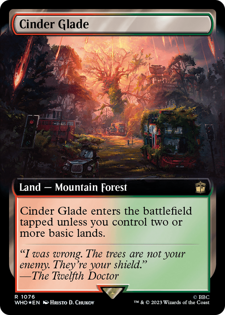 Cinder Glade (Extended Art) (Surge Foil) [Doctor Who] | Tabernacle Games