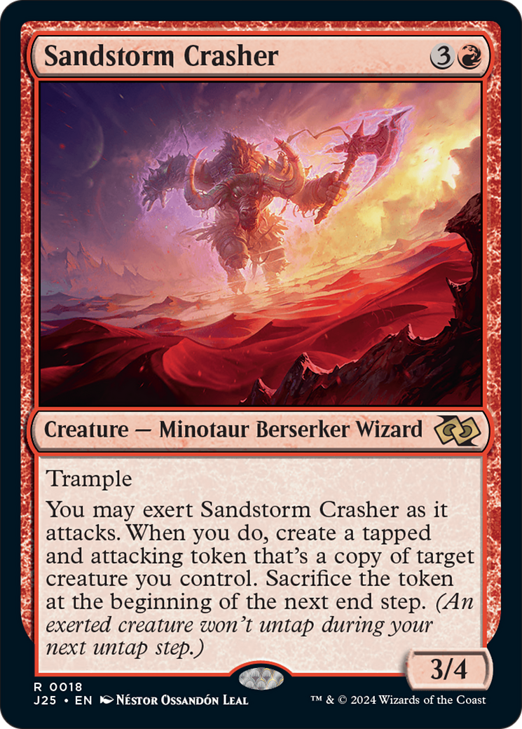 Sandstorm Crasher [Foundations Jumpstart] | Tabernacle Games