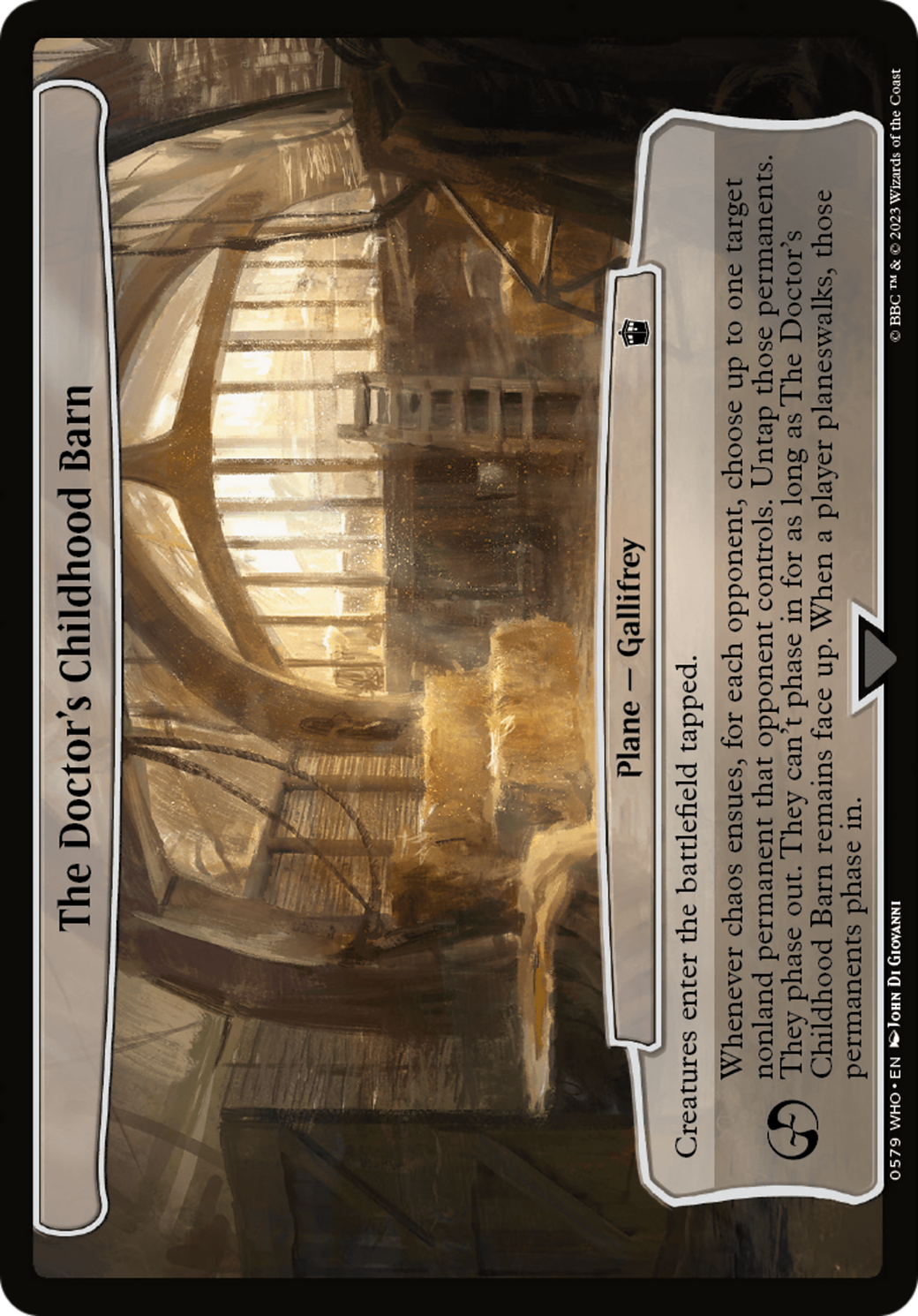 The Doctor's Childhood Barn [Doctor Who] | Tabernacle Games