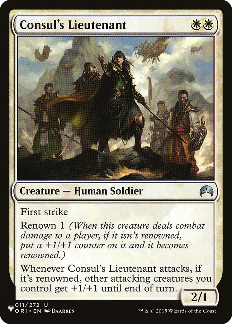 Consul's Lieutenant [The List] | Tabernacle Games