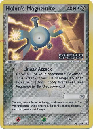 Holon's Magnemite (70/113) (Stamped) [EX: Delta Species] | Tabernacle Games
