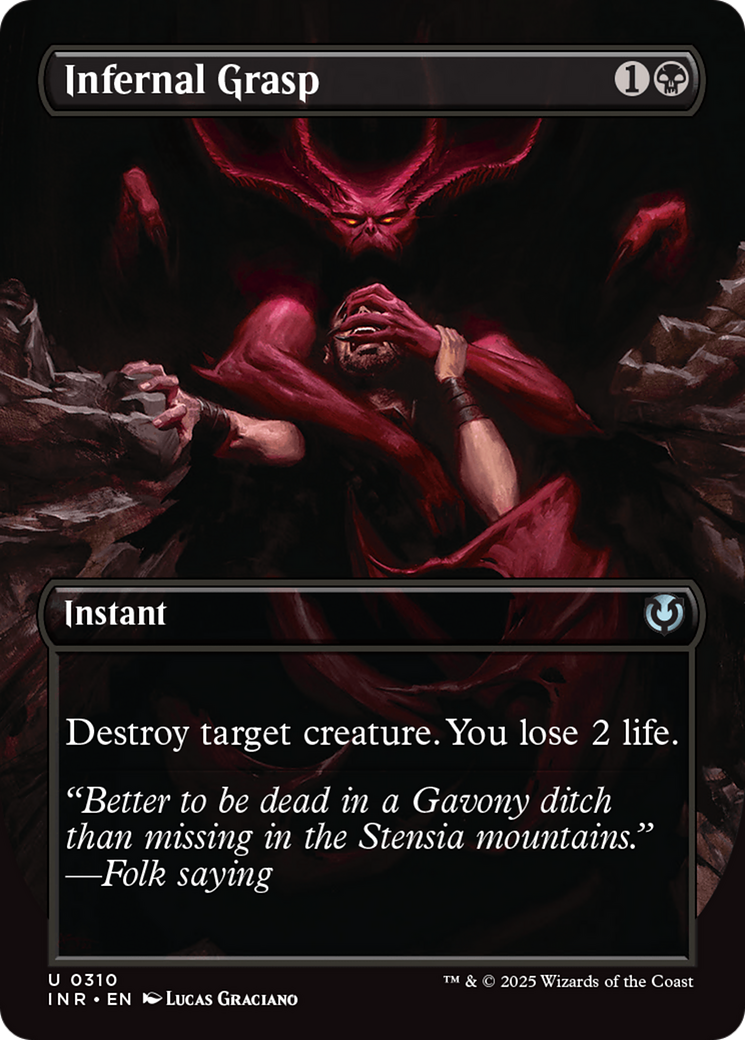 Infernal Grasp (Borderless) [Innistrad Remastered] | Tabernacle Games