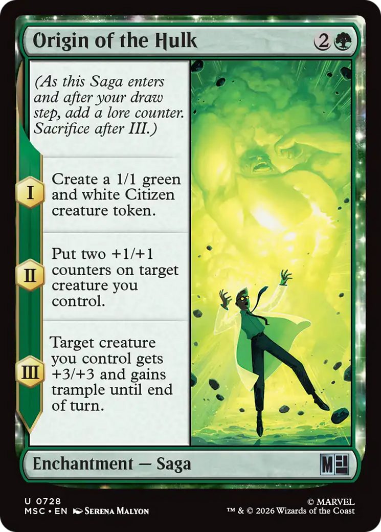 Origin of the Hulk [Marvel Super Heroes Commander] | Tabernacle Games
