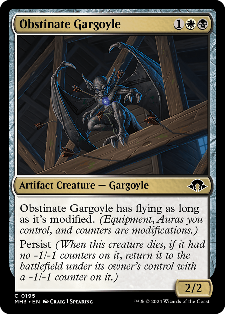 Obstinate Gargoyle [Modern Horizons 3] | Tabernacle Games