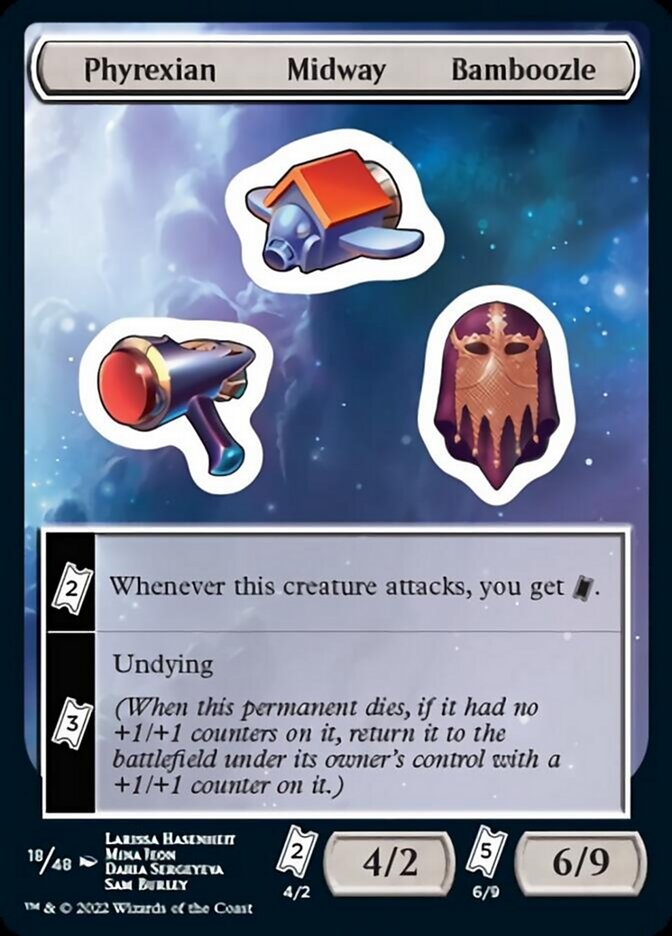 Phyrexian Midway Bamboozle [Unfinity Stickers] | Tabernacle Games