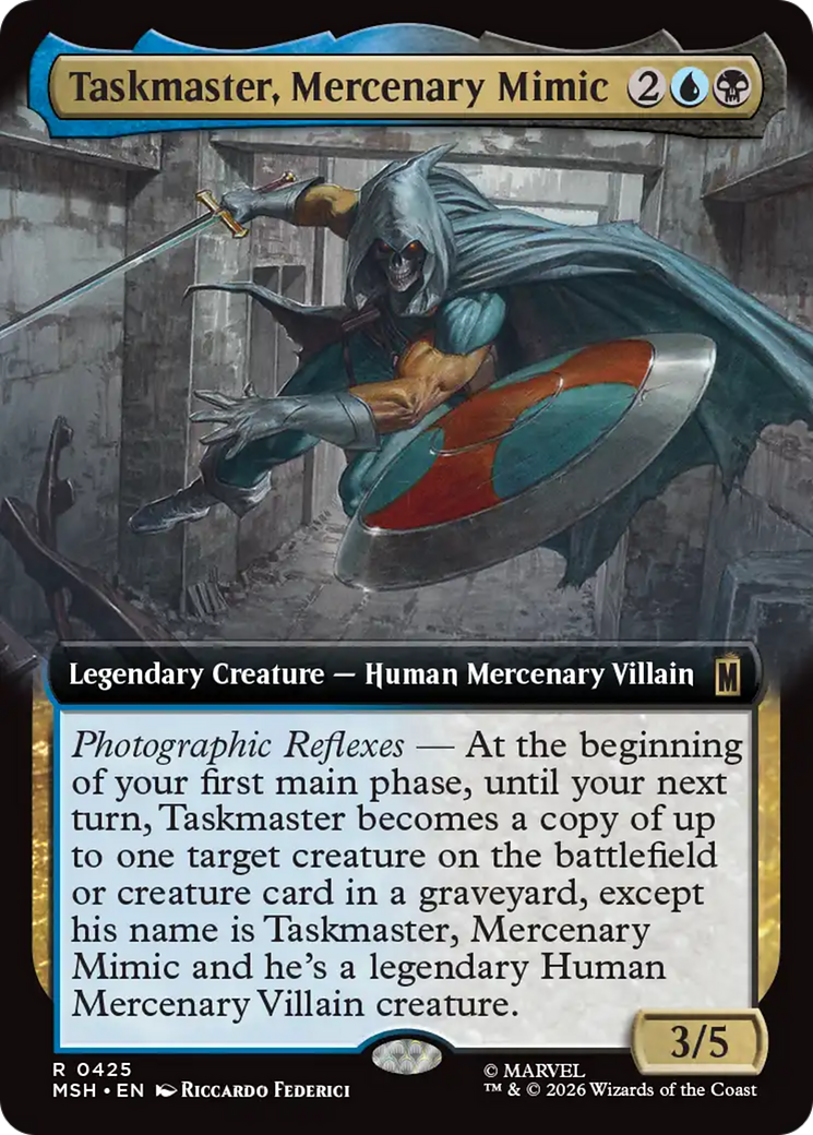 Taskmaster, Mercenary Mimic (Extended Art) [Marvel Super Heroes] | Tabernacle Games