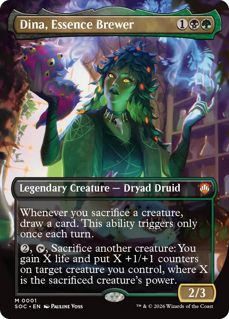 Dina, Essence Brewer (Borderless) [Secrets of Strixhaven Commander] | Tabernacle Games