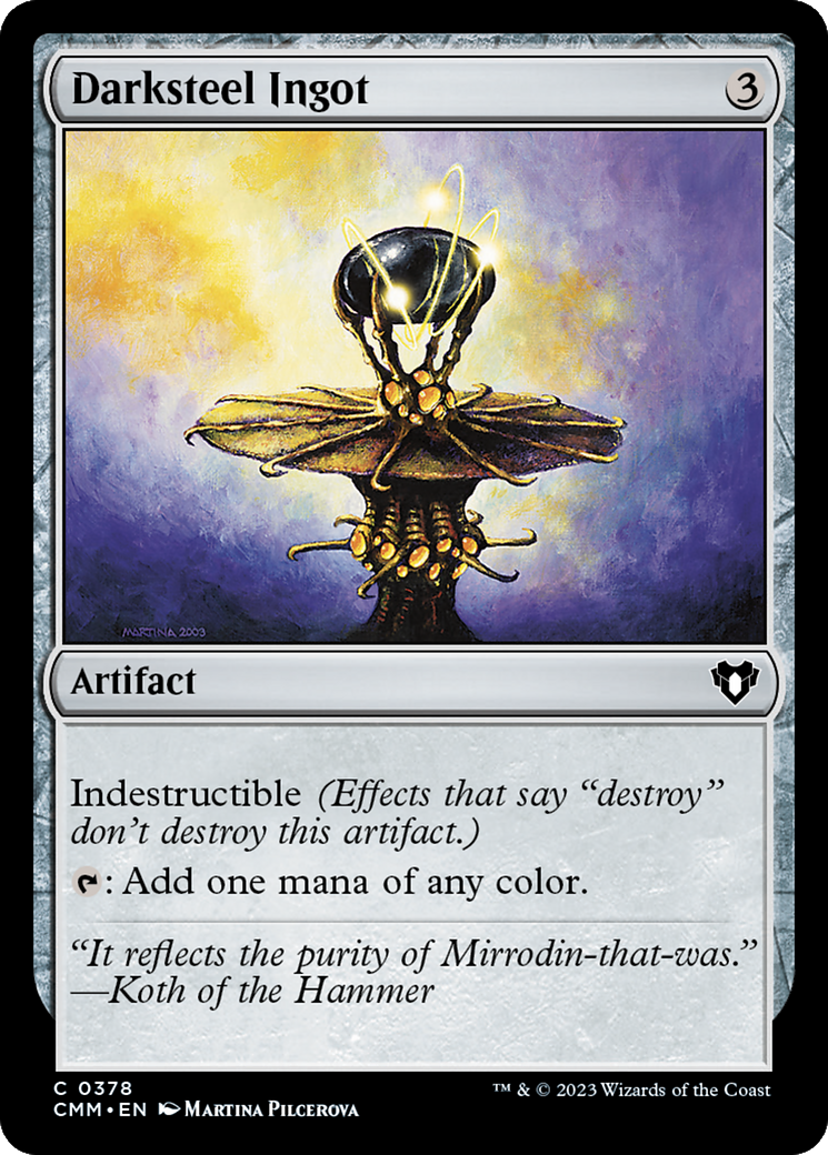 Darksteel Ingot [Commander Masters] | Tabernacle Games