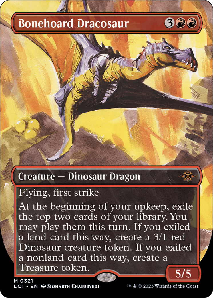 Bonehoard Dracosaur (Borderless) [The Lost Caverns of Ixalan] | Tabernacle Games