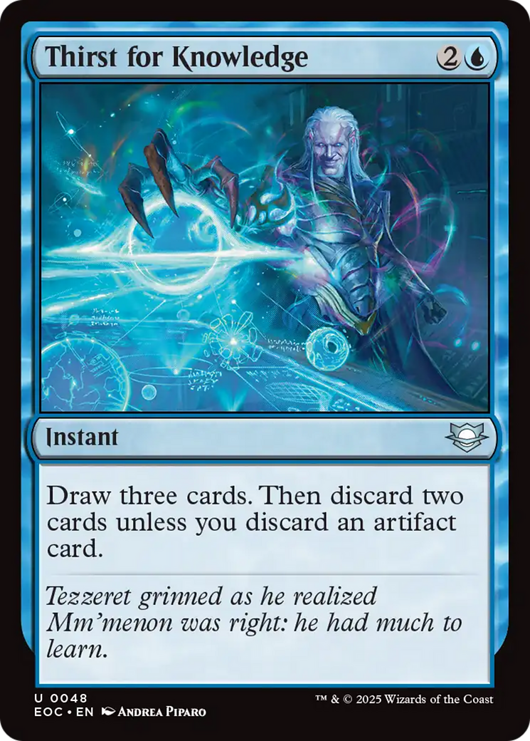 Thirst for Knowledge [Edge of Eternities Commander] | Tabernacle Games