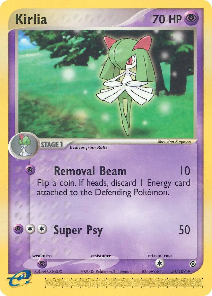 Kirlia (34/109) [EX: Ruby & Sapphire] | Tabernacle Games