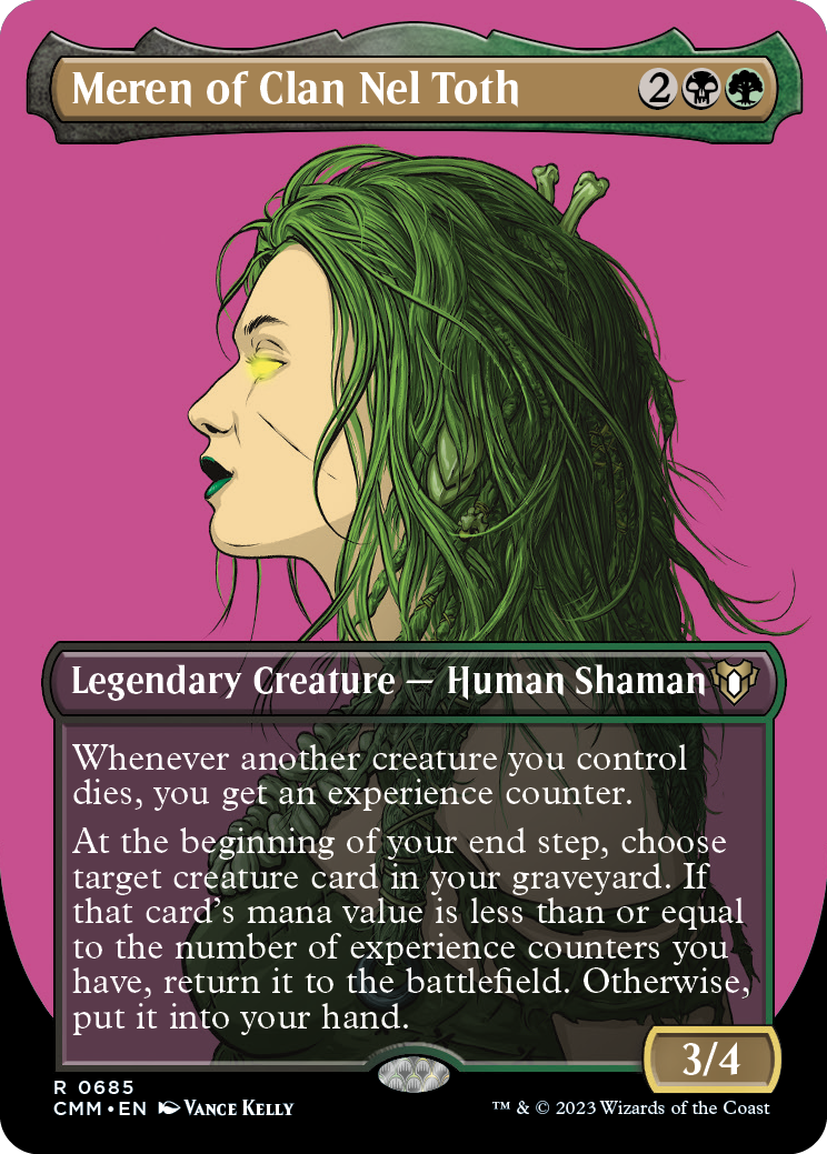 Meren of Clan Nel Toth (Borderless Profile) [Commander Masters] | Tabernacle Games