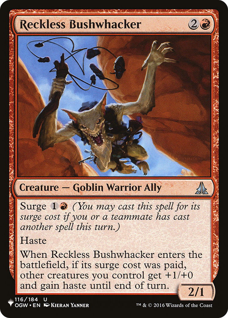 Reckless Bushwhacker [The List] | Tabernacle Games