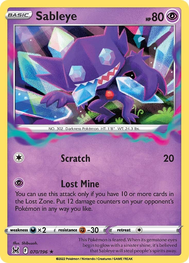 Sableye (070/196) [Sword & Shield: Lost Origin] | Tabernacle Games