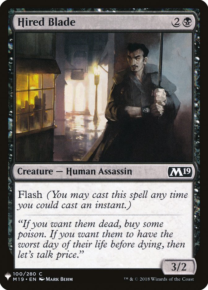 Hired Blade [Mystery Booster] | Tabernacle Games